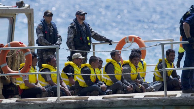 50 new asylum seekers intercepted off the coast of Christmas Island by HMAS Albany.