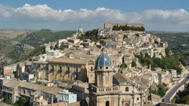 Well-preserved: The skyline of Ragusa in Sicily, Italy, the capital of the province of the same name where Inspector Montalbano is set.