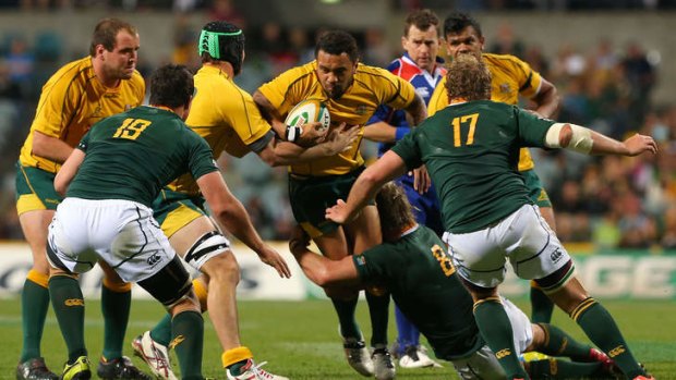 Wallabies played the South African Springboks at Patersons Stadium last September.