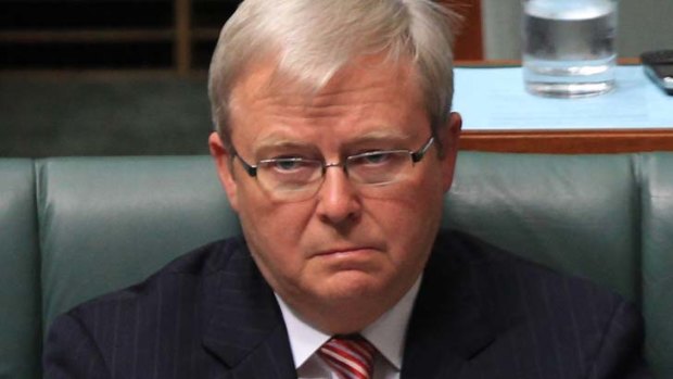 Foreign Affairs Minister Kevin Rudd during Question Time last week.