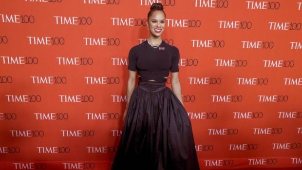 Dancer Misty Copeland arrives for the TIME 100 Gala in New York. 