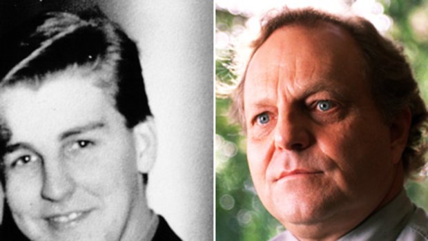 Standing by son's murderer ... Ken Marslew (right). His son Michael (left) was 18 when he was killed in 1994.