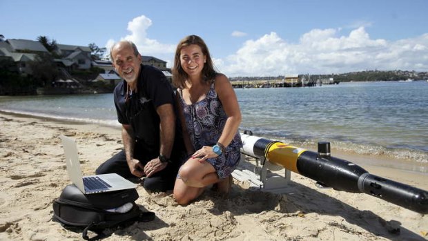 Sea worthy: Masters of Marine Science student Laura Rubio and SIMS CEO Peter Steinberg.