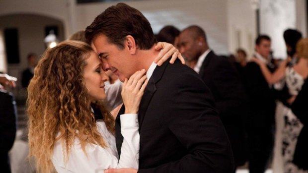 Sarah Jessica Parker with Chris Noth in a scene from 'Sex And The City 2'.