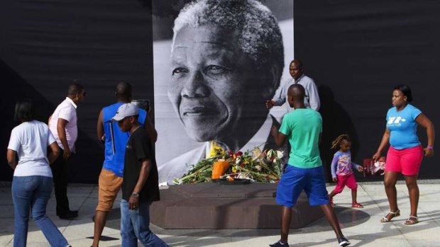 Mandela credited sanctions as a major factor leading to the fall of apartheid.