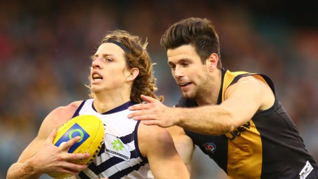Nat Fyfe's groin is causing some problems for the star player. 