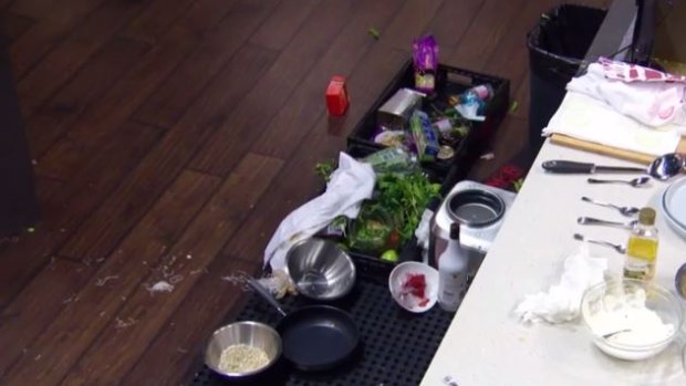 Mark and Chris left their cooking station in a shambles during their last cook on MKR.