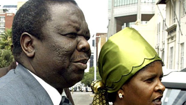 Zimbabwe Prime Minister Morgan Tsvangirai and his wife Susan in 2004.
