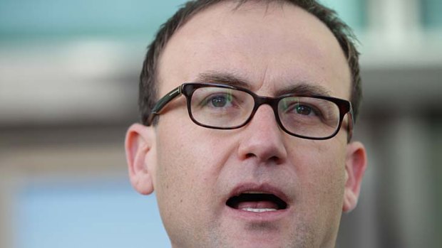 First-hand experience ... Adam Bandt, acting Greens leader, said he would spend a week living on $35 a day next month.