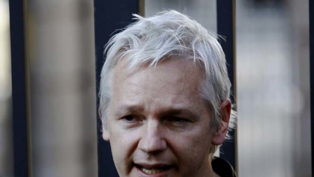 Friends in high places ... WikiLeaks founder Julian Assange.