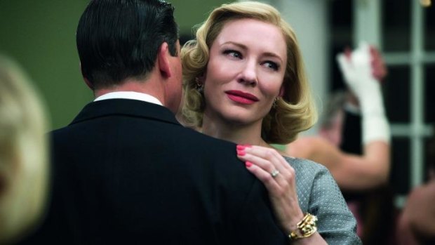 Cate Blanchett says the acceptance of homosexuality remains an issue beyond the 1950s tale of <i>Carol</i>.