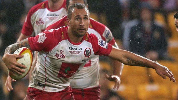 "Quade is a huge talent. He showed that [Saturday],": Robbie Deans on Quade Cooper's performance against the Lions.