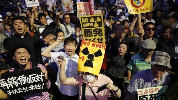 Vocal ... announcements of abandoning nuclear power in Japan come as regular protests against nuclear power continue.
