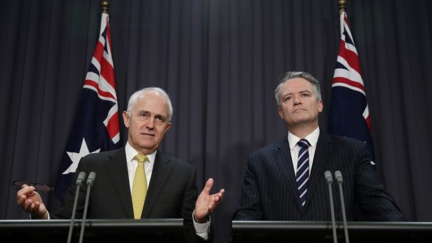 Prime Minister Malcolm Turnbull and Finance Minister Mathias Cormann.