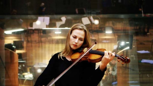Sound investment ... Satu Vanska plays the Stradivarius violin recently acquired by the Australian Chamber Orchestra.