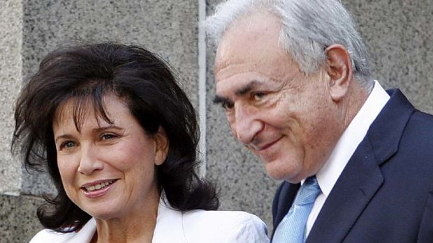 Rape claims ... Dominique Strauss-Kahn with his wife Anne Sinclair.