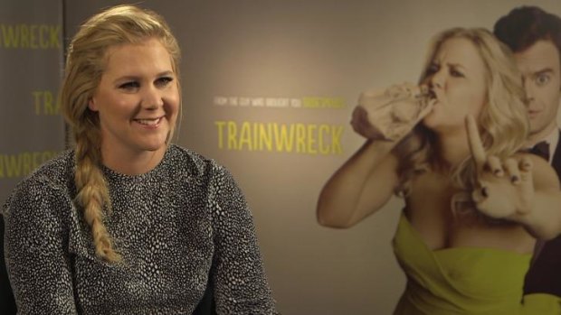 Strong audience: Amy Schumer during her Australian visit to launch <i>Trainwreck</i>. 