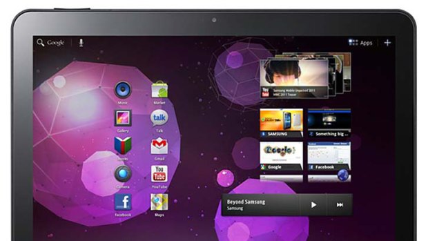 More open than iPad 2 and much better cameras ... Samsung's Galaxy Tab 10.1v.