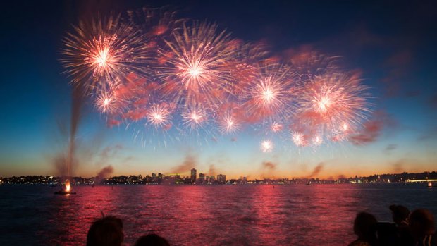 Australia Day fireworks in Perth