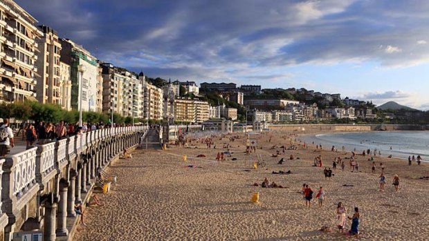 Basque delight: La Concha beach.