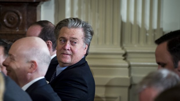 Now President Donald Trump's chief strategist, Stephen Bannon hired Yiannopoulos as a senior editor at Breitbart in 2014.