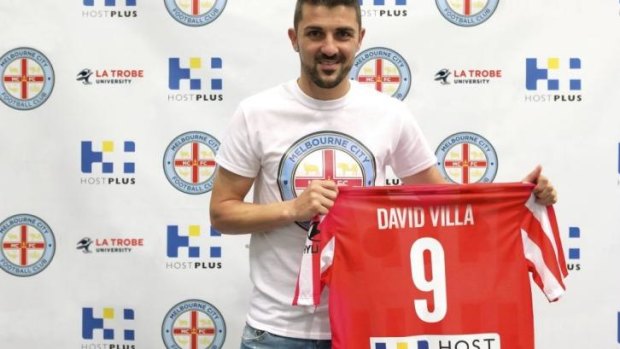 Marquee man: Melbourne City have a superstar in David Villa.