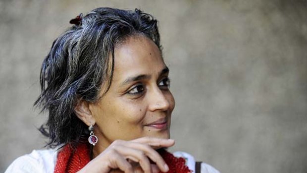 Indian booker prize-winning author and anti-globalisation activist Arundhati Roy.