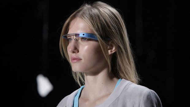 Google glasses hit the catwalk in Diane Von Furstenberg's runway show.