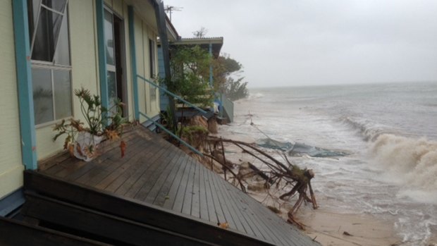 The damage at Great Keppel Island Hideaway resort. Photo: Supplied