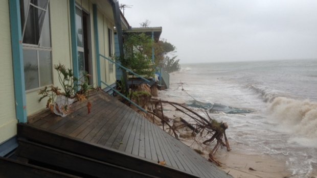 The damage at Great Keppel Island Hideaway resort. Photo: Supplied.