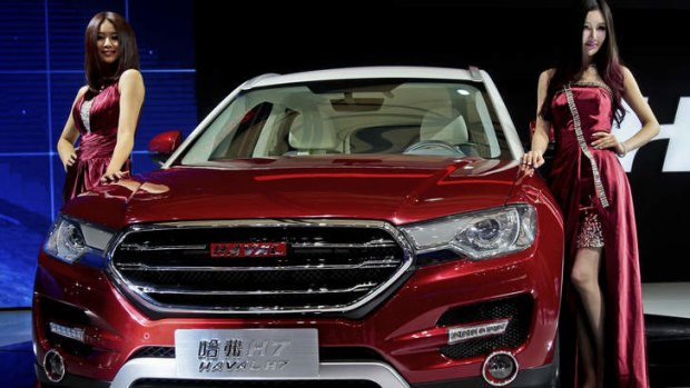 The Great Wall H7 SUV is unveiled at the Shanghai International Automobile Industry Exhibition.