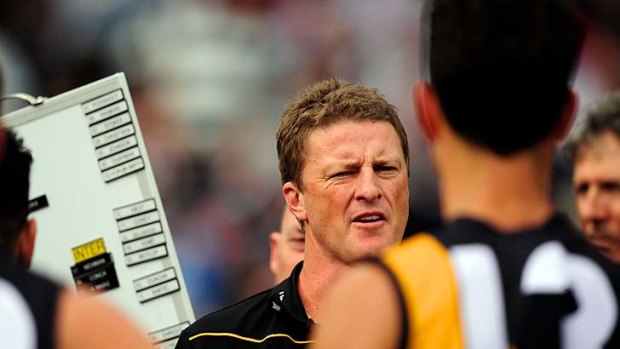 Richmond's coach Damien Hardwick believes teams which suffer losses to a specific division need a way to bolster their personnel during the season.