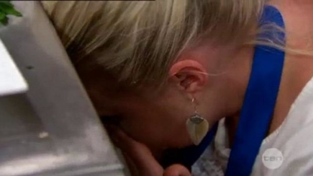 Georgia was left crying at the end of Wednesday night's episode because she was left only five minutes to cook a dish.