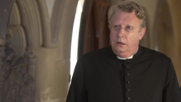 Father Brown (Mark Williams) does battle with his nemesis, the wicked Frenchman Hercule Flambeau, on Saturday at 7.30pm on ABC. 