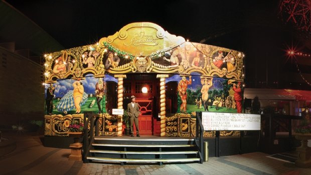The facade of The Famous Spiegeltent.