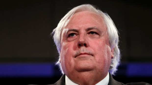 Refusing to budge: Clive Palmer.