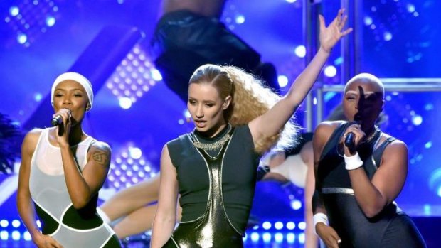 Queen of the night: Iggy Azalea performs at the 2014 American Music Awards.