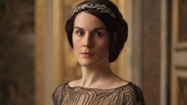 Michelle Dockery as Lady Mary Crawley in <i>Downton Abbey</i>. 