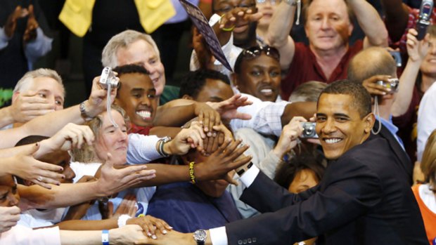 Barack Obama will give his acceptance speech in a 76,000-seat stadium.