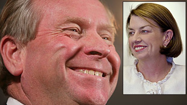 GST gloves come off ... NSW lashes out at the government's of WA's Colin Barnett and Queensland's Anna Bligh.