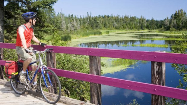 Pedal power: Confederation Trail on Prince Edward Island.