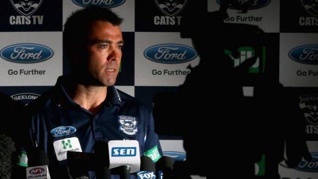 Big decisions: Cats coach Chris Scott has a great deal on his mind.