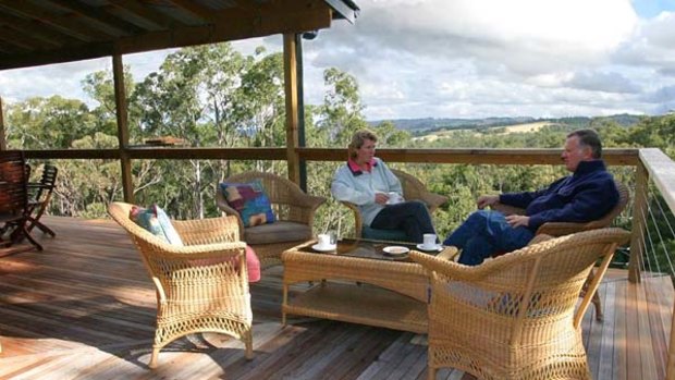Time out ... at Brumby's Run lodge each property has a bush view.