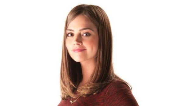 Golden girl: Jenna Coleman is the doctor's newest companion, Clara Oswald.