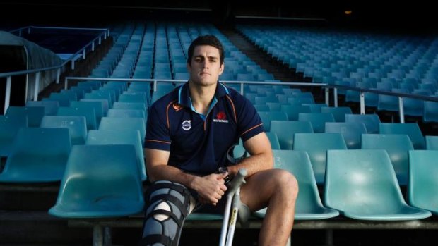 SITTING IT OUT: Injury has robbed Waratahs captain Dave Dennis the chance to lead his team to a Super Rugby final.