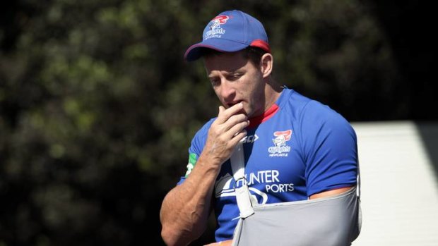"He's keen, but he won't be playing - you can take that as a definite" ... Knights coach Wayne Bennett on Kurt Gidley's chances of making a return before the end of the season.