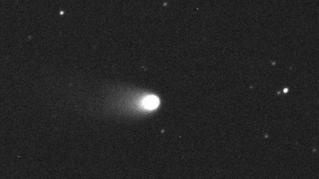 A photo released on January 4, 2013 of Comet 2011 L4 (Pan-STARRS) observed on  August 9 2012 by David Asher (Armagh Observatory) and student James Hadnett (Royal School Armagh) using the 2-m diameter Faulkes Telescope South at Siding Spring, Australia.