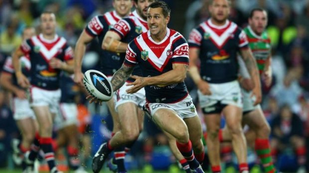 Ruling the roost: Mitchell Pearce was untouchable on Thursday night.