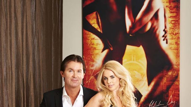 Beautiful figures ... Malcolm Day and Bree Maddox have each made millions from businesses ranging from phone sex to online erotica.