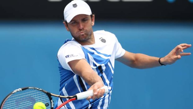 Big loss &#8230; Mardy Fish couldn't fight his way back.